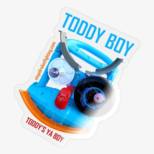 Toddy Boy the Stupid robot - Sticker