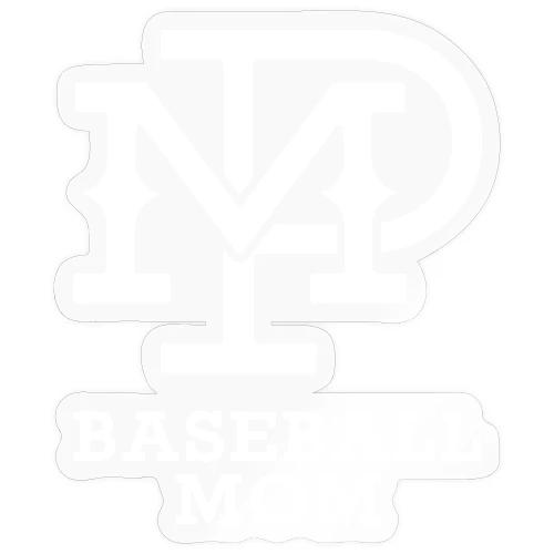 MP Baseball Mom Logo White - Sticker