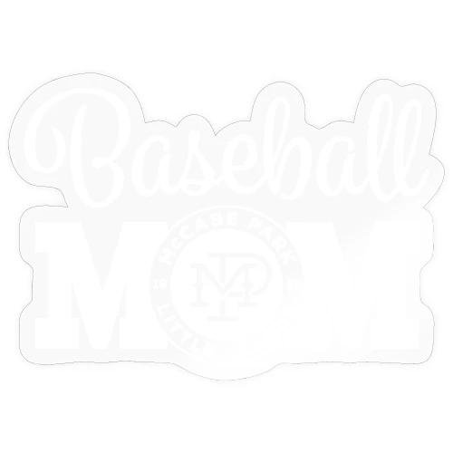 MPLL Baseball Mom Graphic White - Sticker
