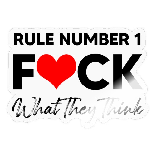 Rule Number 1 - Sticker