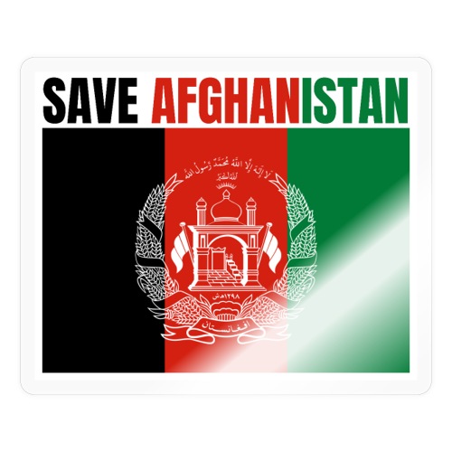 SAVE AFGHANISTAN, Flag of Afghanistan - Sticker