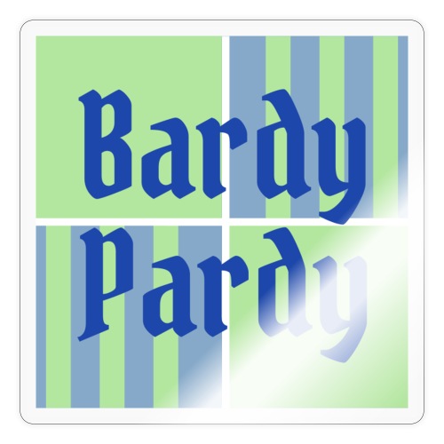 Bardy Pardy Standard Logo - Sticker