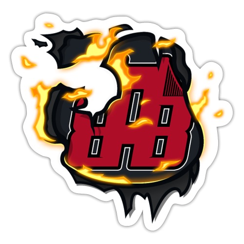 BAB Logo on FIRE! - Sticker