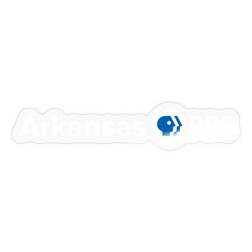 Arkansas PBS Logo WHITE - Sticker