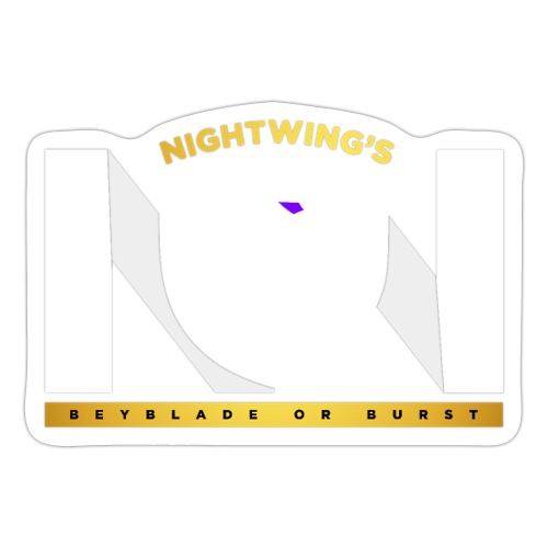 Nightwing All White Logo - Sticker