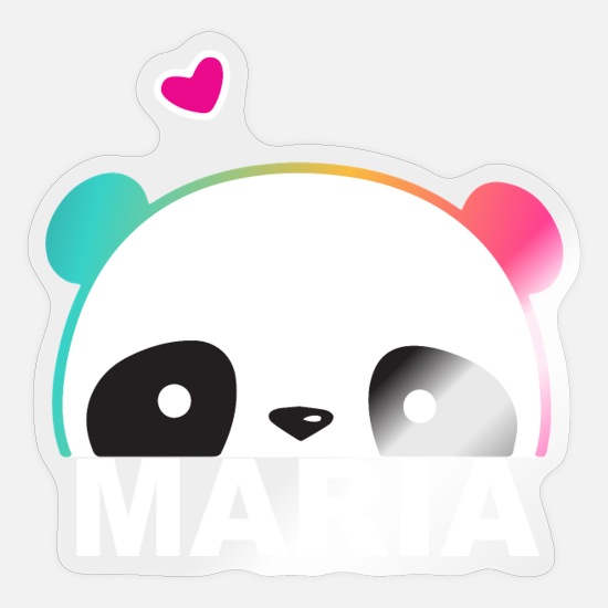Maria - Beautiful name with cute Panda' Sticker | Spreadshirt
