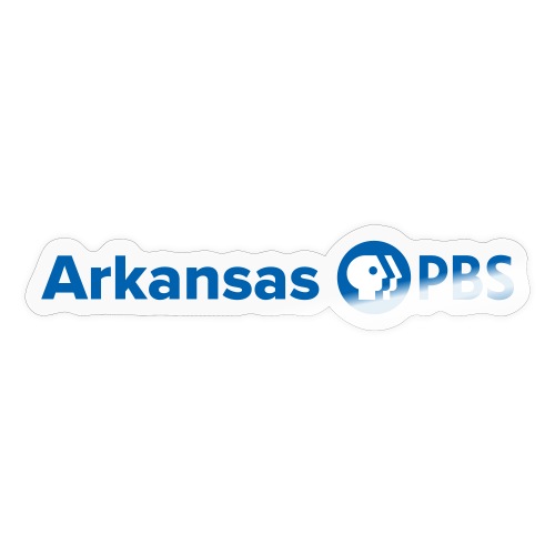 Arkansas PBS blue white - Sticker