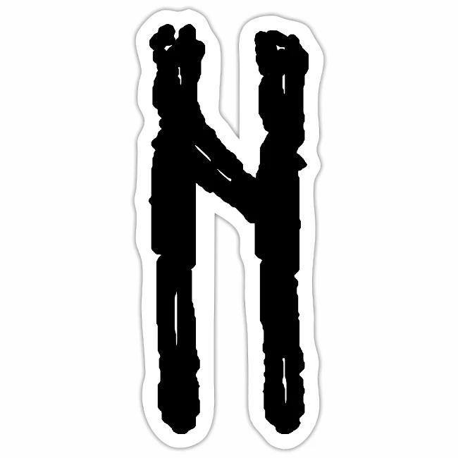 Elder Futhark Rune Hagalaz - Letter H