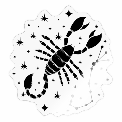 Star sign Fearless Scorpio October November - Sticker
