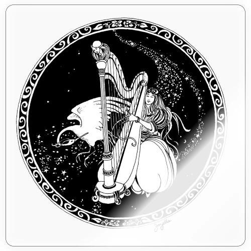 Celestial Harpist - Sticker