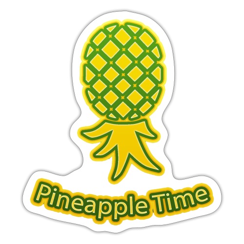 Swingers - Pineapple Time - Transparent Background - Sticker