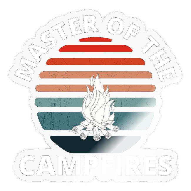 Master Of The Campfires Vintage Camping T-shirt