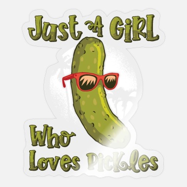 Just A Girl Who Loves Pickles Cute Pickle Gift' Sticker