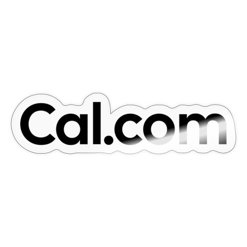 Cal.com Black Logo - Sticker