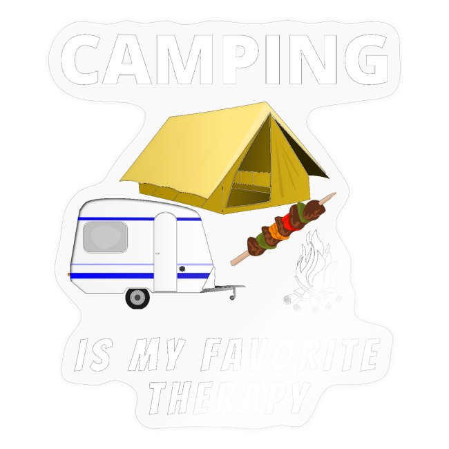 Camping Is My Favorite Therapy Funny