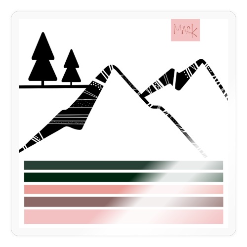 Mountain Design - Sticker