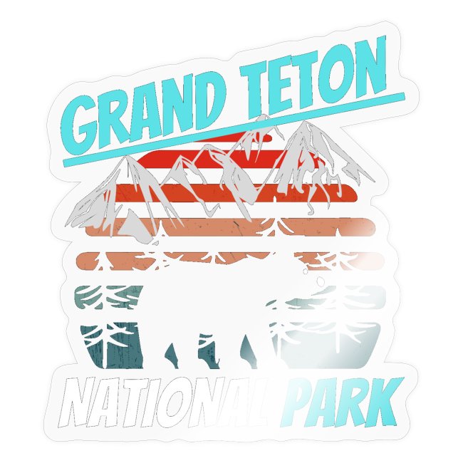 Grand Teton National Park Retro Vintage T-Shirt