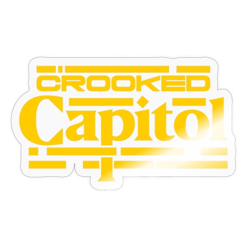Crooked Capitol Logo Gold - Sticker