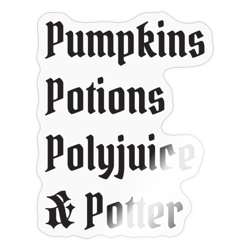 Pumpkins Potions Polyjuice & Potter - Sticker