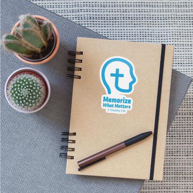Memorize What Matters Original Blue Logo Design