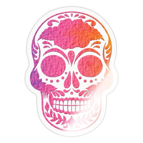 colorful skull - Sticker