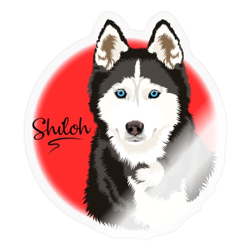 Shiloh the Husky from Gone to the Snow Dogs - Sticker