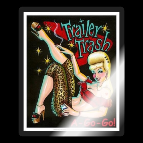 Trailer Trash A-Go-Go! Logo - Sticker