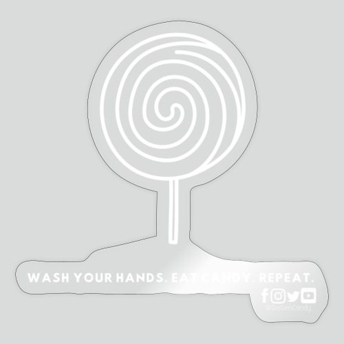 Wash Your Hands (White Design) - Sticker