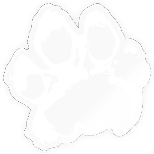 Lion Paw - White - Sticker