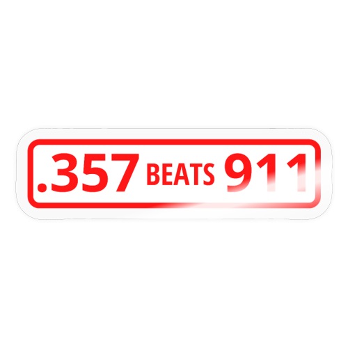 .357 Beats 911 (Red & White) - Sticker