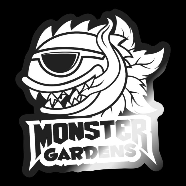 Monster Gardens Logo in White