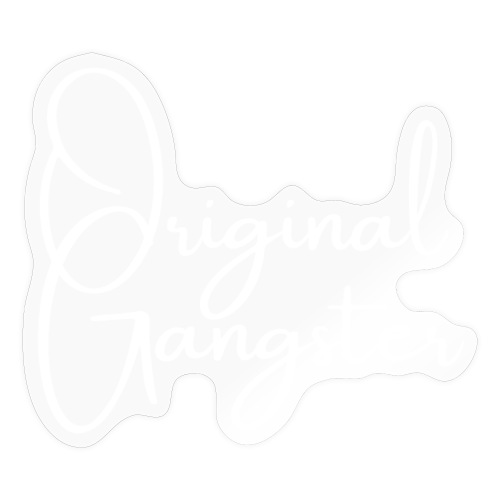 OG Original Gangster (handwriting cursive letters) - Sticker