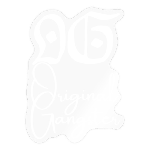 O.G. Original Gangster (Gothic & cursive letters) - Sticker