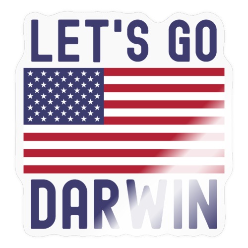 Let's Go Darwin American Flag - Sticker