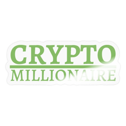 Crypto Millionaire (green money color) - Sticker