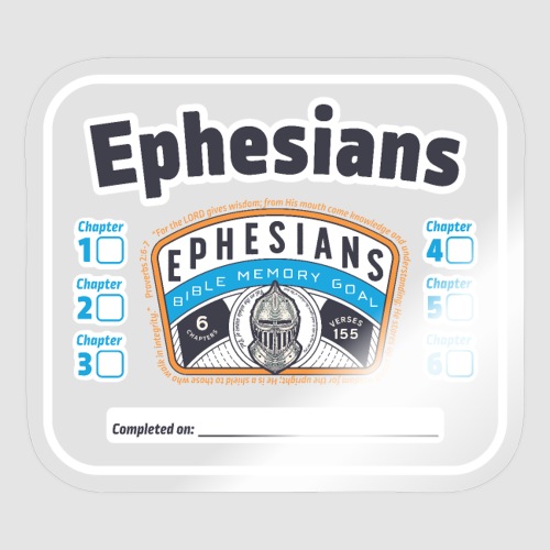 Ephesians Chapter Checklist - Sticker