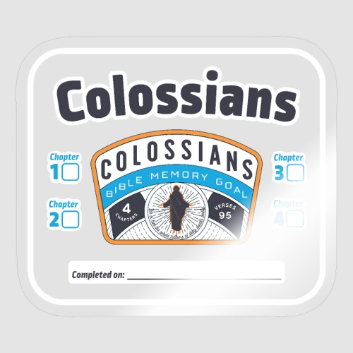 Colossians Chapter Checklist - Sticker