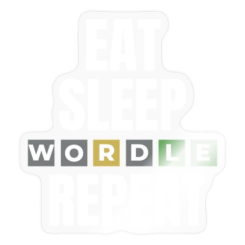 Eat Sleep WORDLE Repeat - Sticker