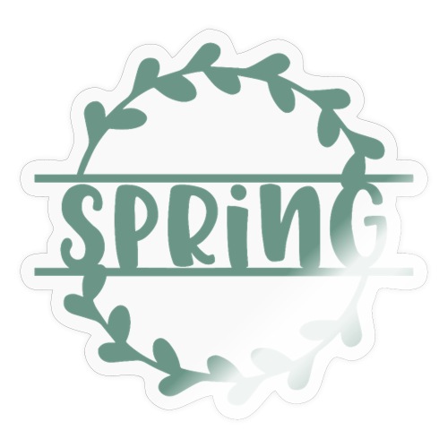 Waiting for Spring Wreath - Sticker
