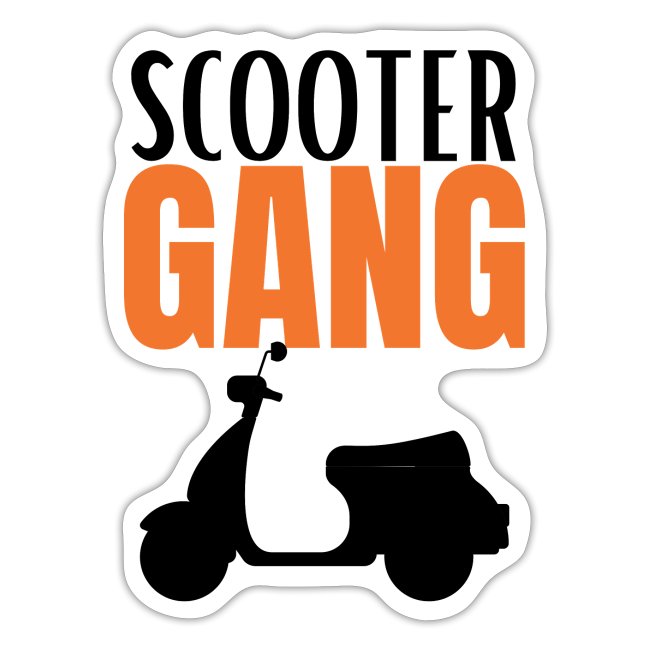 Funny Scooter Gang Motorbikes Riders Lovers