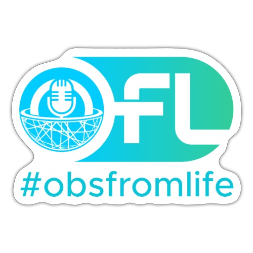 Observations from Life Logo with Hashtag - Sticker