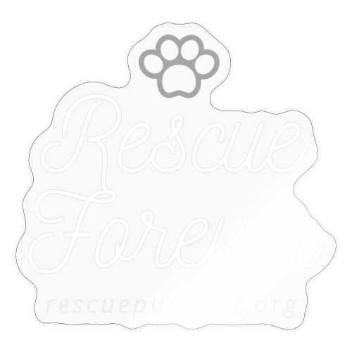 Rescue Forever White/Dark Background - Sticker