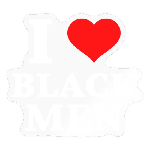 I Love Black Men - I Heart Black Men - Sticker