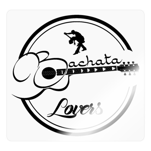 Bachata Lovers Guitar Black - Sticker