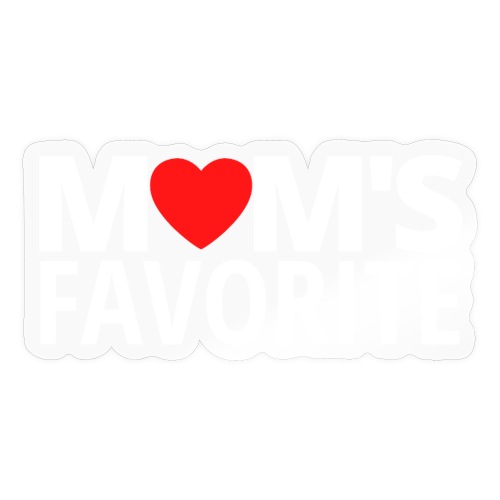 MOM'S Favorite (Red Heart version) - Sticker