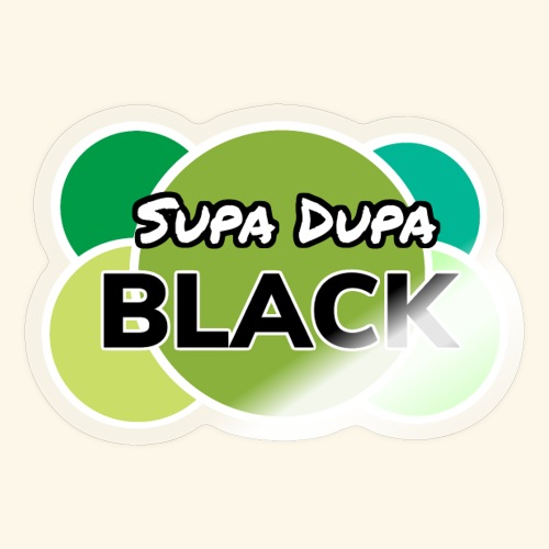 Supa Dupa Black - Sticker