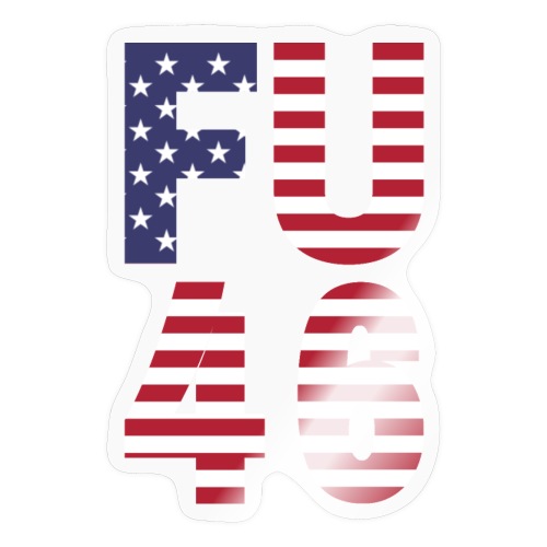 FU 46 | USA Stars and Stripes Font - Sticker