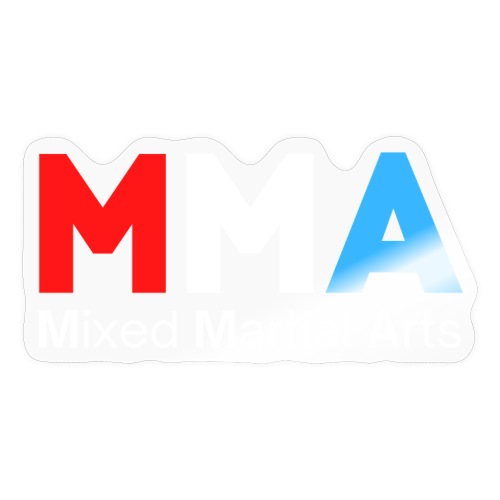 MMA Mixed Martial Arts (USA Red, White & Blue) - Sticker