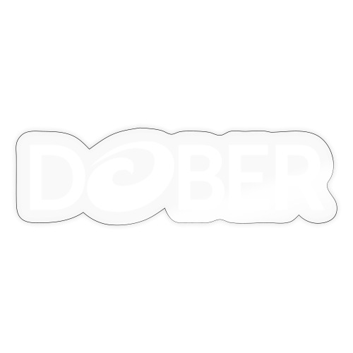 Dober White Logo - Sticker