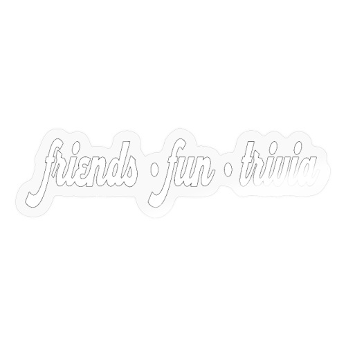 Friends Fun Trivia White - Sticker